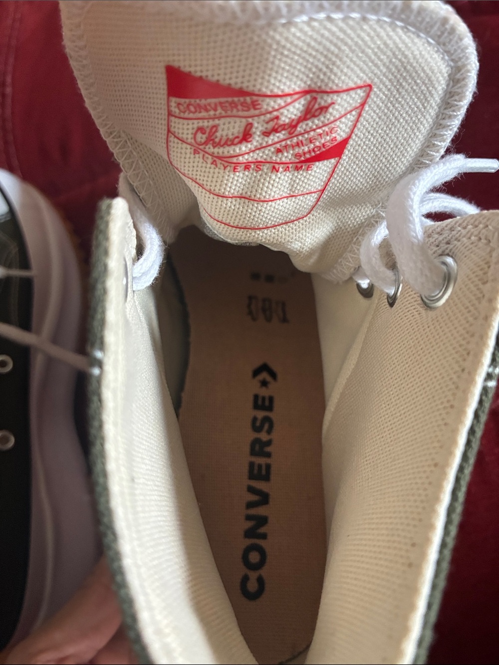 Converse Platform Run Star High Top Sneaker - Olive, White, Gum - Picture 8 of 8